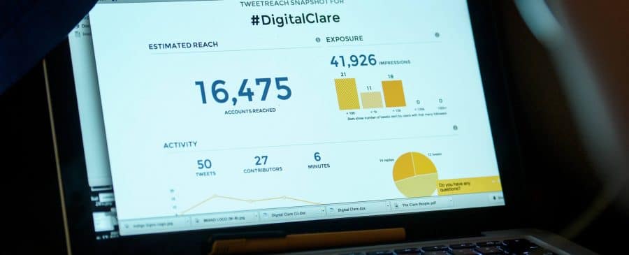 #DigitalClare lighting up the internet at its official launch in the Temple Gate Hotel, Ennis. Photograph by John Kelly.
