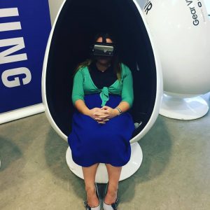 Joanne Sweene-Burke Experiences Virtual Reality in Healthcare at the Health Innovation Showcase
