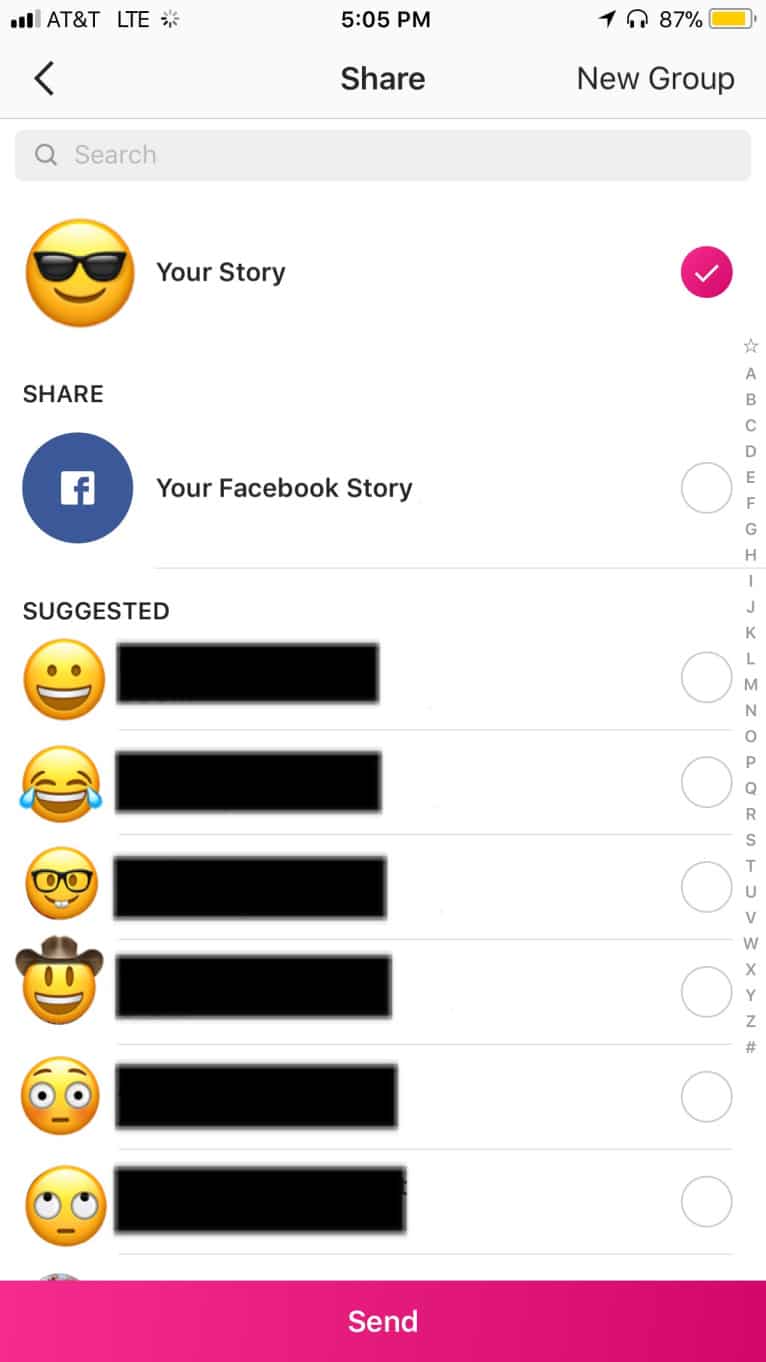 Instagram Facebook Cross-post Stories
