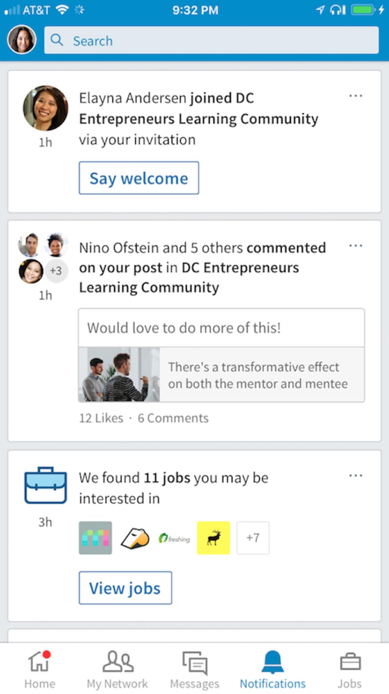 LinkedIn integrates groups into News Feed