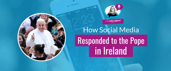 social media responded to the pope in ireland