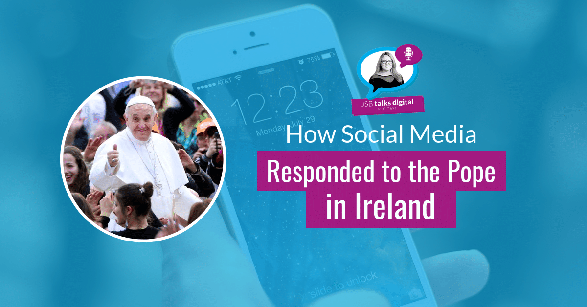social media responded to the pope in ireland